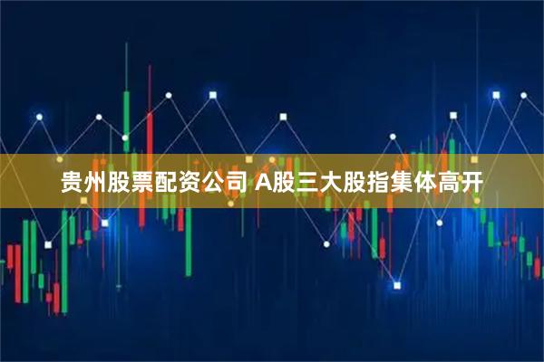 贵州股票配资公司 A股三大股指集体高开